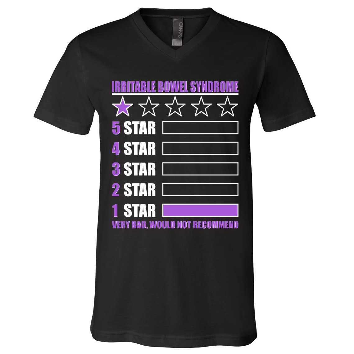 Irritable Bowel Syndrome 1 Star Rating Very Bad Would Not Recommend V-Neck T-Shirt