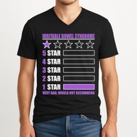 Irritable Bowel Syndrome 1 Star Rating Very Bad Would Not Recommend V-Neck T-Shirt