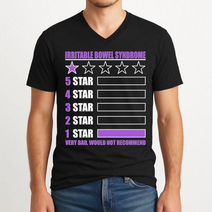 Irritable Bowel Syndrome 1 Star Rating Very Bad Would Not Recommend V-Neck T-Shirt