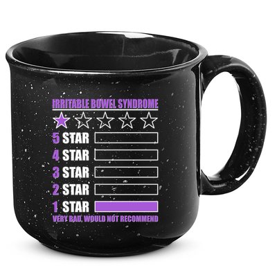 Irritable Bowel Syndrome 1 Star Rating Very Bad Would Not Recommend 15oz Campfire Ceramic Mug