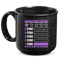 Irritable Bowel Syndrome 1 Star Rating Very Bad Would Not Recommend 15oz Campfire Ceramic Mug