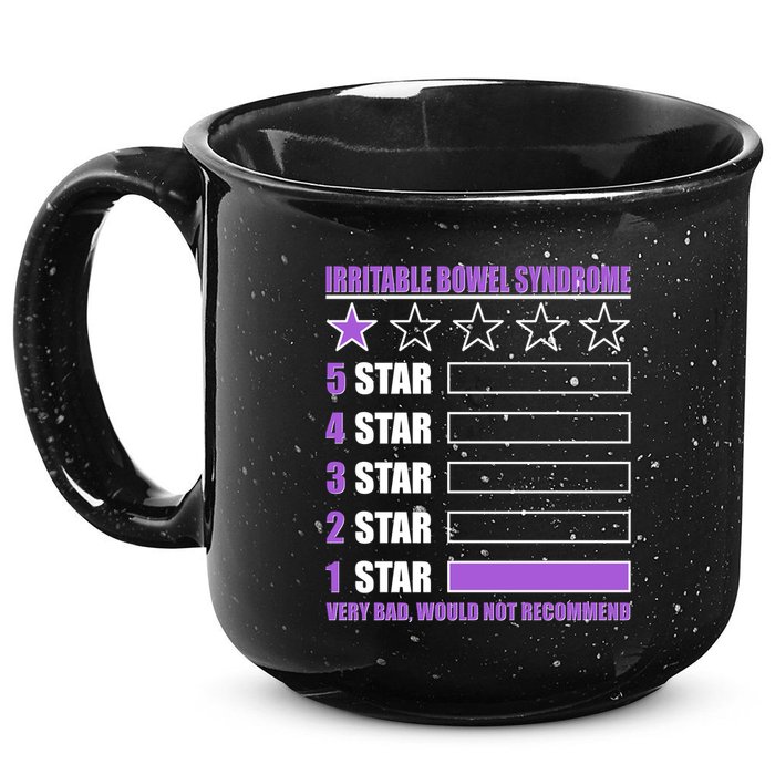 Irritable Bowel Syndrome 1 Star Rating Very Bad Would Not Recommend 15oz Campfire Ceramic Mug