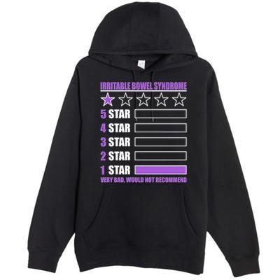 Irritable Bowel Syndrome 1 Star Rating Very Bad Would Not Recommend Premium Pullover Hoodie