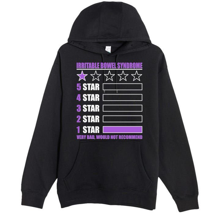 Irritable Bowel Syndrome 1 Star Rating Very Bad Would Not Recommend Premium Pullover Hoodie