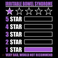 Irritable Bowel Syndrome 1 Star Rating Very Bad Would Not Recommend Crop Top