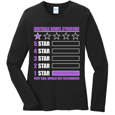 Irritable Bowel Syndrome 1 Star Rating Very Bad Would Not Recommend Ladies Long Sleeve Shirt