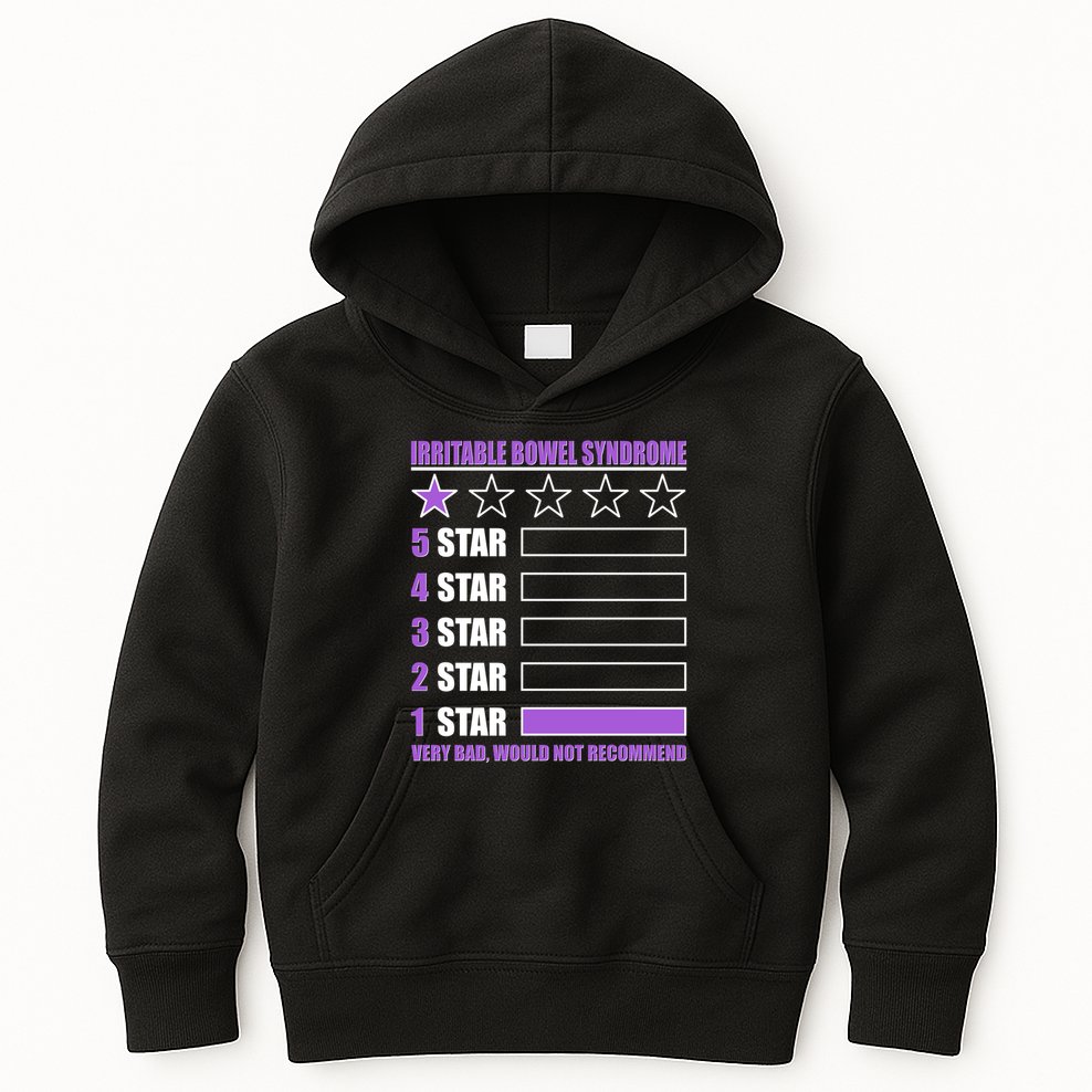 Irritable Bowel Syndrome 1 Star Rating Very Bad Would Not Recommend Kids Hoodie