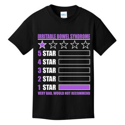 Irritable Bowel Syndrome 1 Star Rating Very Bad Would Not Recommend Kids T-Shirt