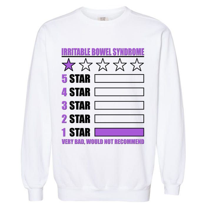 Irritable Bowel Syndrome 1 Star Rating Very Bad Would Not Recommend Garment-Dyed Sweatshirt