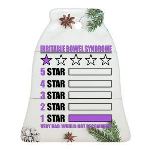 Irritable Bowel Syndrome 1 Star Rating Very Bad Would Not Recommend Ceramic Bell Ornament