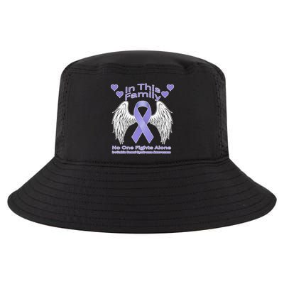 Irritable Bowel Syndrome Awareness Angle Wings No Fights Alone Cool Comfort Performance Bucket Hat