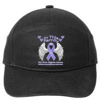 Irritable Bowel Syndrome Awareness Angle Wings No Fights Alone 7-Panel Snapback Hat