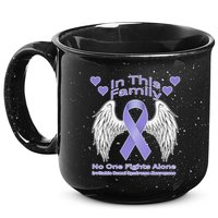 Irritable Bowel Syndrome Awareness Angle Wings No Fights Alone 15oz Campfire Ceramic Mug