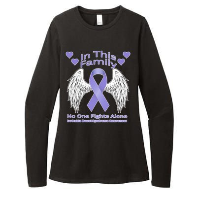 Irritable Bowel Syndrome Awareness Angle Wings No Fights Alone Womens CVC Long Sleeve Shirt