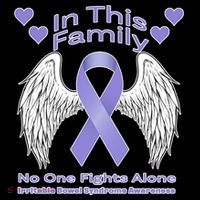 Irritable Bowel Syndrome Awareness Angle Wings No Fights Alone Zip Tote Bag
