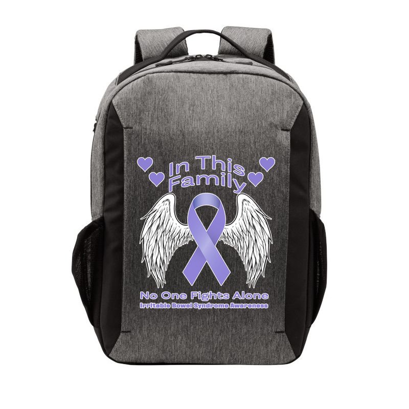 Irritable Bowel Syndrome Awareness Angle Wings No Fights Alone Vector Backpack