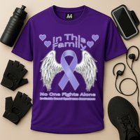 Irritable Bowel Syndrome Awareness Angle Wings No Fights Alone Cooling Performance Crew T-Shirt
