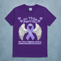 Irritable Bowel Syndrome Awareness Angle Wings No Fights Alone T-Shirt