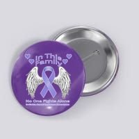 Irritable Bowel Syndrome Awareness Angle Wings No Fights Alone Button