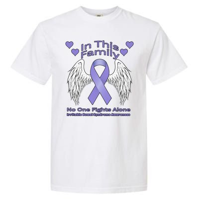 Irritable Bowel Syndrome Awareness Angle Wings No Fights Alone Garment-Dyed Heavyweight T-Shirt