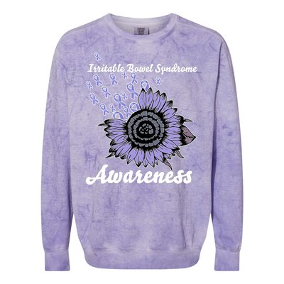 Irritable Bowel Syndrome Awareness IBS Colorblast Crewneck Sweatshirt