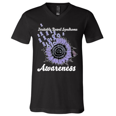 Irritable Bowel Syndrome Awareness IBS V-Neck T-Shirt