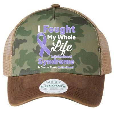 Irritable Bowel Syndrome Awareness IBS Bump In The Road Legacy Tie Dye Trucker Hat