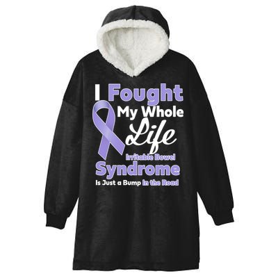 Irritable Bowel Syndrome Awareness IBS Bump In The Road Hooded Wearable Blanket