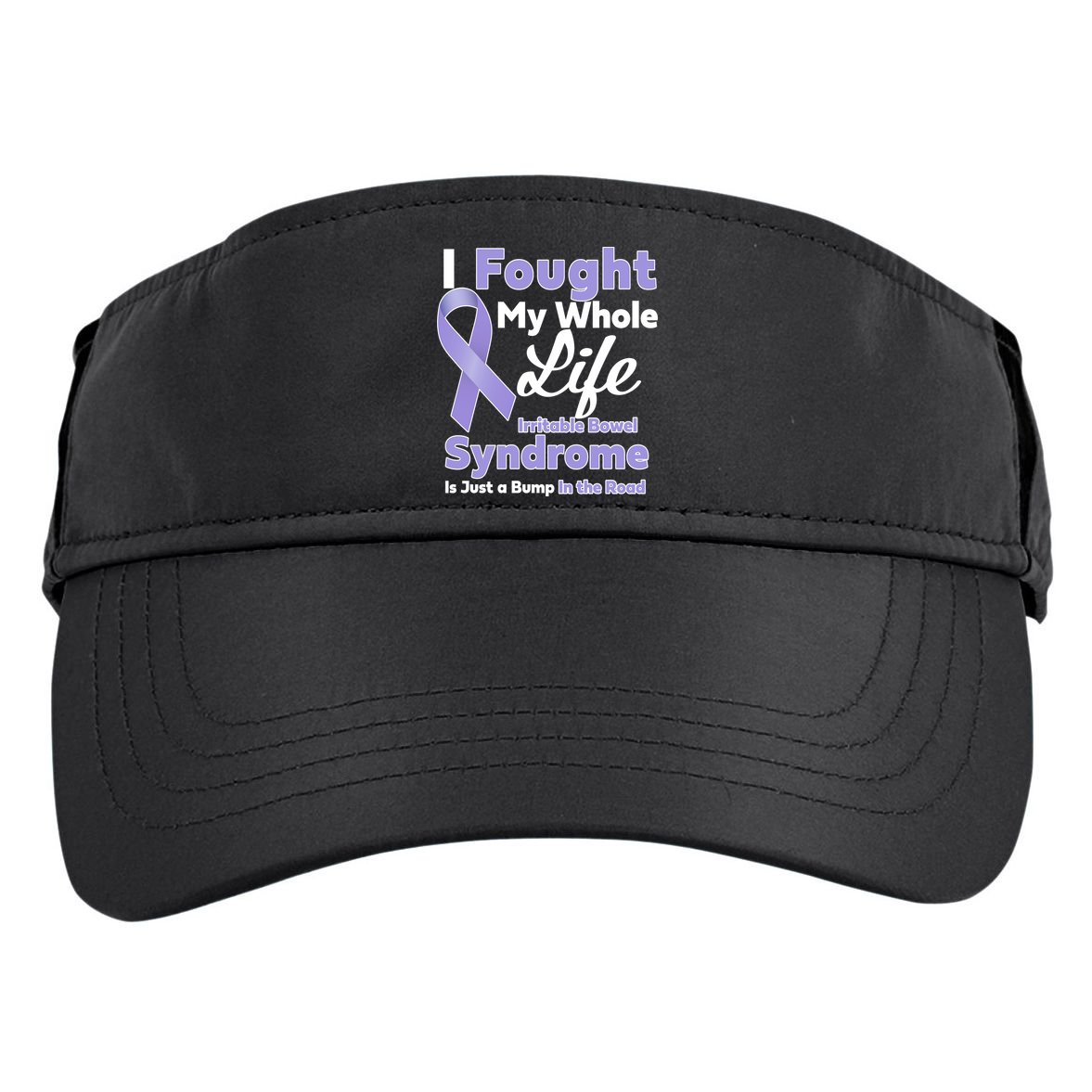 Irritable Bowel Syndrome Awareness IBS Bump In The Road Adult Drive Performance Visor