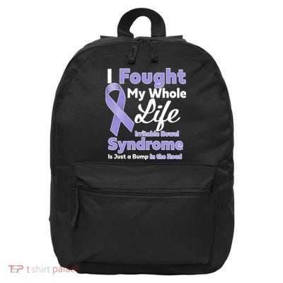 Irritable Bowel Syndrome Awareness IBS Bump In The Road 16 in Basic Backpack