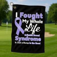 Irritable Bowel Syndrome Awareness IBS Bump In The Road Golf Towel