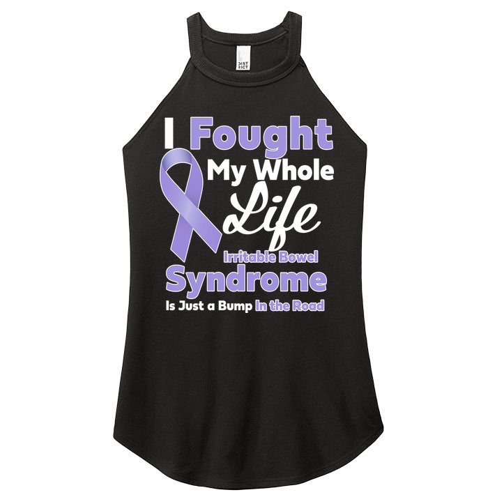 Irritable Bowel Syndrome Awareness IBS Bump In The Road Women's Perfect Tri Rocker Tank