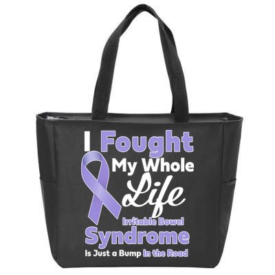 Irritable Bowel Syndrome Awareness IBS Bump In The Road Zip Tote Bag