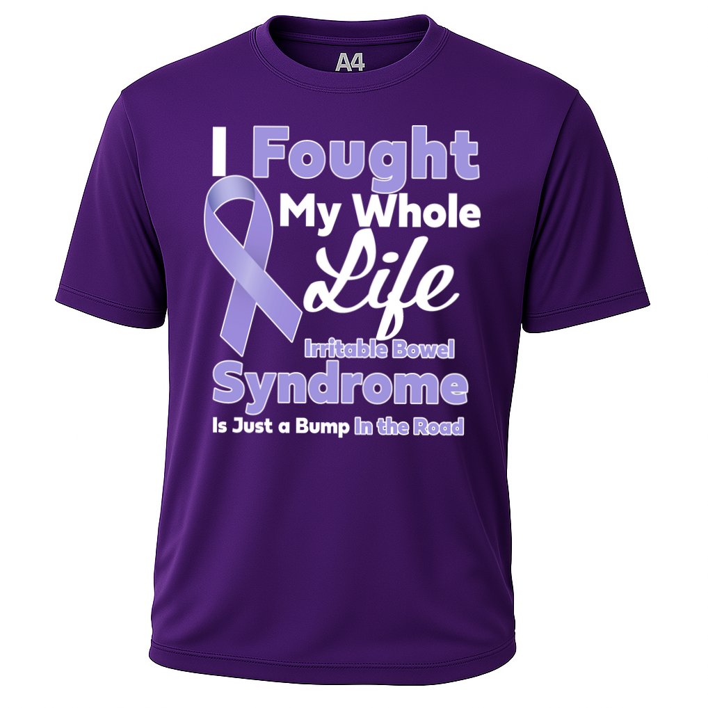 Irritable Bowel Syndrome Awareness IBS Bump In The Road Cooling Performance Crew T-Shirt