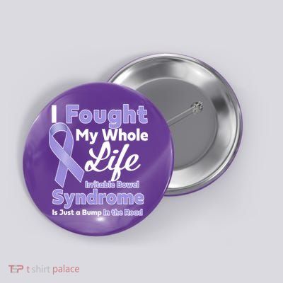 Irritable Bowel Syndrome Awareness IBS Bump In The Road Button