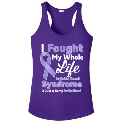 Irritable Bowel Syndrome Awareness IBS Bump In The Road Ladies PosiCharge Competitor Racerback Tank