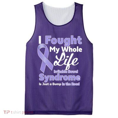 Irritable Bowel Syndrome Awareness IBS Bump In The Road Mesh Reversible Basketball Jersey Tank