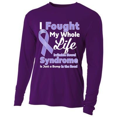 Irritable Bowel Syndrome Awareness IBS Bump In The Road Cooling Performance Long Sleeve Crew