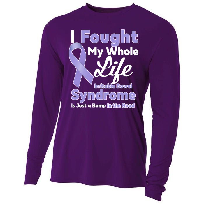 Irritable Bowel Syndrome Awareness IBS Bump In The Road Cooling Performance Long Sleeve Crew