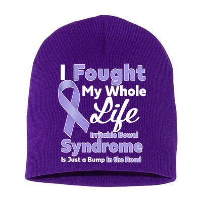 Irritable Bowel Syndrome Awareness IBS Bump In The Road Short Acrylic Beanie