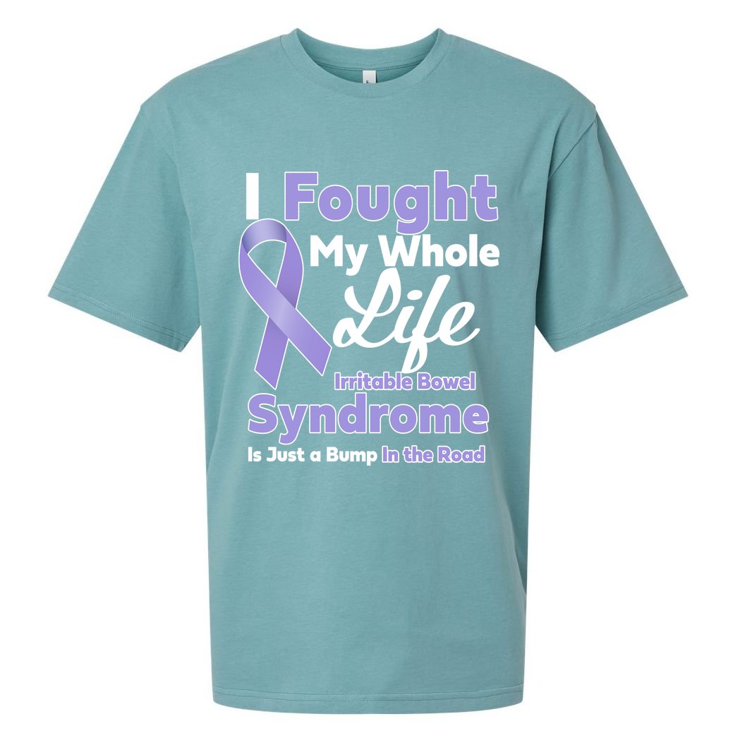 Irritable Bowel Syndrome Awareness IBS Bump In The Road Sueded Cloud Jersey T-Shirt