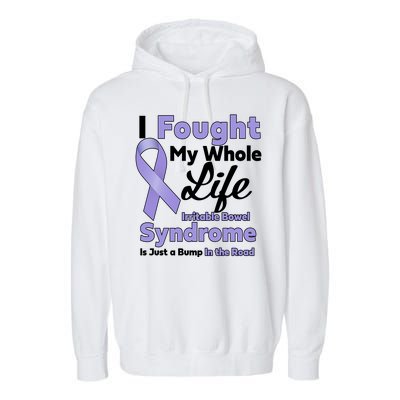 Irritable Bowel Syndrome Awareness IBS Bump In The Road Garment-Dyed Fleece Hoodie