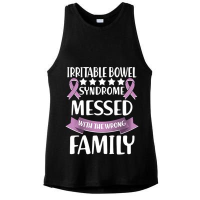 Irritable Bowel Syndrome Messed With The Wrong Family Ladies PosiCharge Tri-Blend Wicking Tank