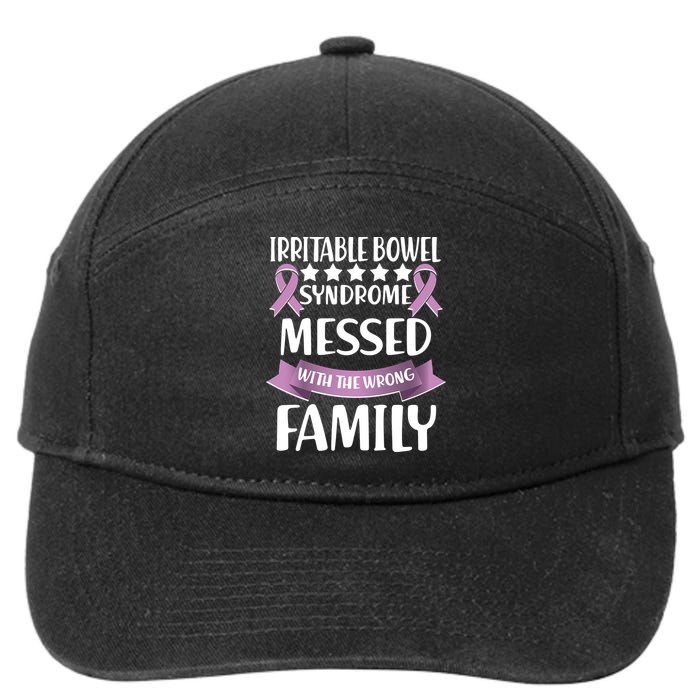 Irritable Bowel Syndrome Messed With The Wrong Family 7-Panel Snapback Hat