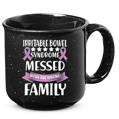 Irritable Bowel Syndrome Messed With The Wrong Family 15oz Campfire Ceramic Mug