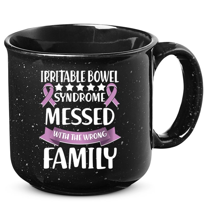Irritable Bowel Syndrome Messed With The Wrong Family 15oz Campfire Ceramic Mug
