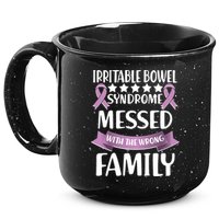 Irritable Bowel Syndrome Messed With The Wrong Family 15oz Campfire Ceramic Mug