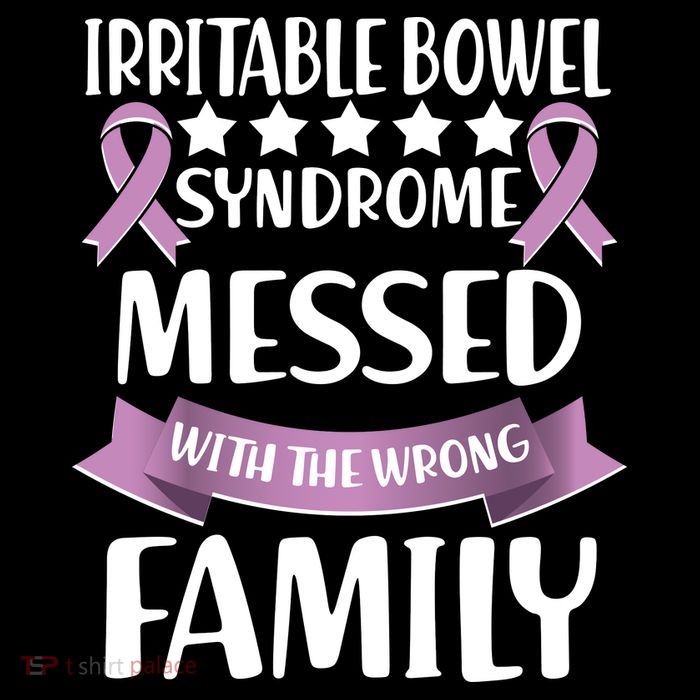 Irritable Bowel Syndrome Messed With The Wrong Family Drawstring Bag