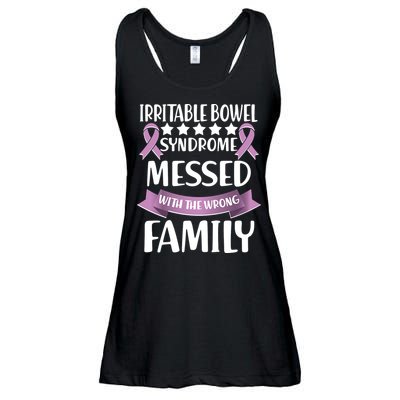 Irritable Bowel Syndrome Messed With The Wrong Family Ladies Essential Flowy Tank