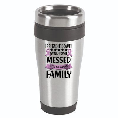 Irritable Bowel Syndrome Messed With The Wrong Family 16oz Travel Tumbler